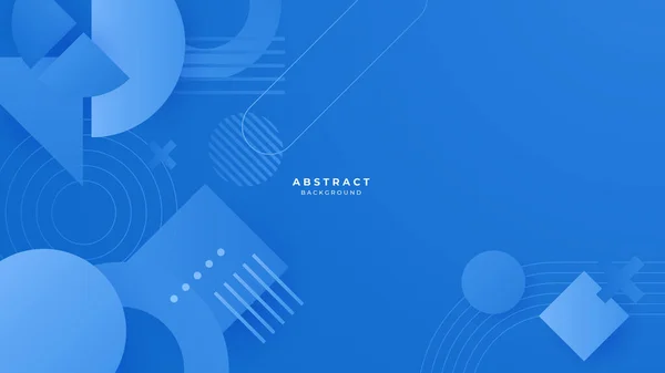 Fondo Azul Abstracto Con Concepto Minimalista Diseño Presentación Negocios Simple — Vector de stock