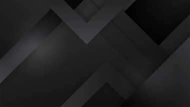 Geometrik grafik elementlerle soyut koyu arkaplan çizimi