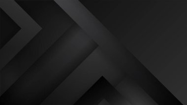 Geometrik grafik elementlerle soyut koyu arkaplan çizimi