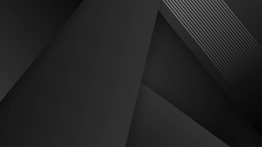 Geometrik grafik elementlerle soyut koyu arkaplan çizimi