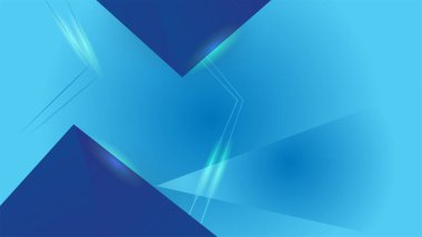 Dinamik ve soyut mavi arkaplan posteri. teknoloji ağı Vektör illüstrasyonu.