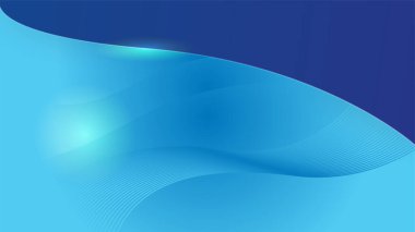 Dinamik ve soyut mavi arkaplan posteri. teknoloji ağı Vektör illüstrasyonu.