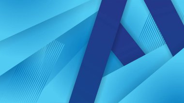 Dinamik ve soyut mavi arkaplan posteri. teknoloji ağı Vektör illüstrasyonu.