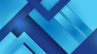 Dinamik ve soyut mavi arkaplan posteri. teknoloji ağı Vektör illüstrasyonu.