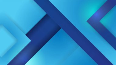 Dinamik ve soyut mavi arkaplan posteri. teknoloji ağı Vektör illüstrasyonu.