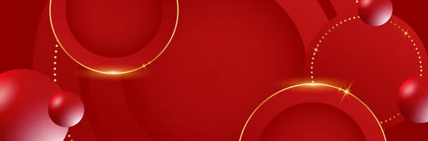 Abstrato Vermelho Dourado Fundo Colorido Vector Abstrato Design Gráfico Banner —  Vetores de Stock