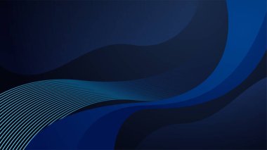 Mavi soyut vektör arkaplanı. Dairesel ve metin için alanı kopyalayan iş en düşük gradyan arkaplan. Sosyal medya, facebook başlığı