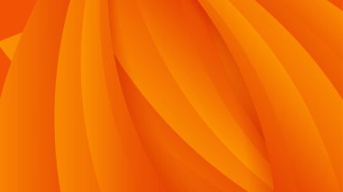 Kontrast turuncu eğimli dalga deseni. Çember çizgileri olan soyut ve dalgalı bir şirket arka planı. Vektör paneli tasarımı