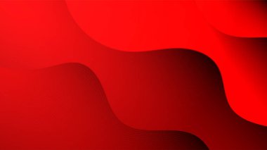 Kırmızı neon eğimleri geometrik soyut arkaplan düz çizgiler ve yuvarlak kuyruklarla. Duvar kağıdı, pankart, arkaplan, kart, iniş sayfası için sıvı renk gradyan arkaplanı