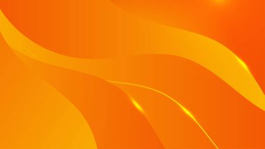 İnce çerçeve ve soyut nokta ve çizgilerle turuncu ve sarı renkli geometrik vektör arkaplanı