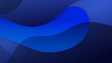 Koyu mavi renkli soyut modern teknoloji arka plan tasarımı. Vektör soyut grafik sunum tasarım sancak şablonu arka plan şablonu.