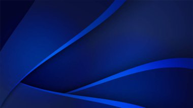 Minimum geometrik arkaplan. Dinamik mavi şekiller beyaz çizgilerle birleşir. Soyut arka plan modern hipster fütüristik grafik. Vektör soyut arkaplan dokusu tasarımı, parlak poster, afiş