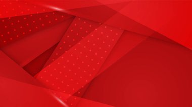 Minimalist geometrik desen dekorasyonlu kırmızı soyut arkaplan