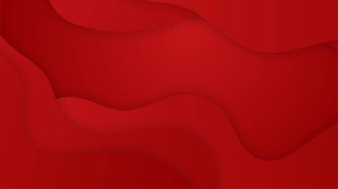 Pürüzsüz çizgi tasarımı arka planına sahip modern gradyan kırmızı soyut. Soyut arkaplan vektör çizimi