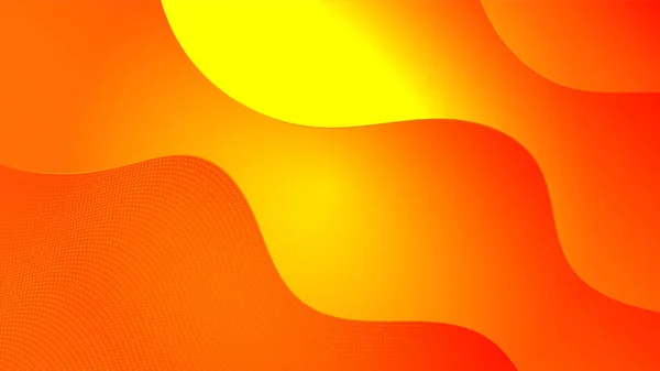 Oranje Geel Gekleurde Geometrische Vectorachtergrond Met Dun Frame Abstracte Stippen — Stockvector