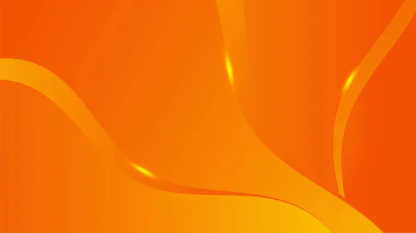 Vector Fondo Ondas Naranja Gradiente Fluido Forma Composición Carteles Diseño — Vector de stock