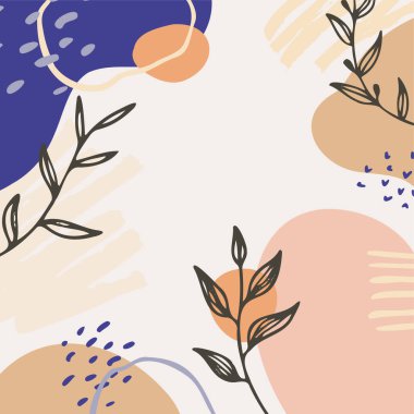 Çiçekli ve geometrik elementlere sahip soyut kare sanat şablonları. Sosyal medya paylaşımları için uygun. Zarif sürekli çizgi çizimi. Asgari düzeyde soyut yaratıcı evrensel sanatsal şablonlar