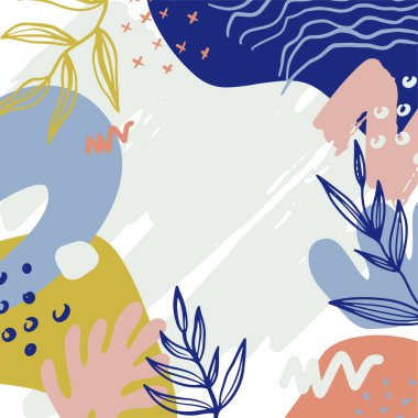 Çiçekli ve geometrik elementlere sahip soyut kare sanat şablonları. Sosyal medya paylaşımları için uygun. Zarif sürekli çizgi çizimi. Asgari düzeyde soyut yaratıcı evrensel sanatsal şablonlar