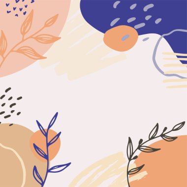 Çiçekli ve geometrik elementlere sahip soyut kare sanat şablonları. Sosyal medya paylaşımları için uygun. Zarif sürekli çizgi çizimi. Asgari düzeyde soyut yaratıcı evrensel sanatsal şablonlar