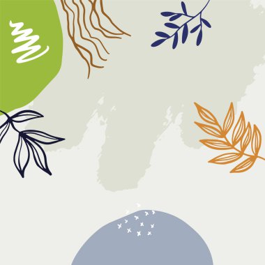 Yaprak gölgeli en küçük kare şablon. Sosyal medya paylaşım şablonları ayarlandı. Minimalist çiçek geçmişi. Sosyal medya gönderileri, mobil uygulamalar, afişler tasarımı ve İnternet reklamları için kullanılabilir