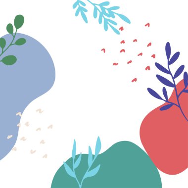 Çiçekli ve geometrik elementli modaya uygun, soyut kare sanat şablonları. Sosyal medya paylaşımları, mobil uygulamalar, afişler tasarımı ve internet / internet reklamları için. Moda geçmişi. Boho tarzı arkaplan