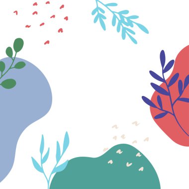 Yaratıcı minimalist el çizimleri illüstrasyonları çiçek desenli pastel biege duvar dekorasyonu, kartpostal veya broşür kapağı tasarımı için basit daire şekli, afiş güzelliği ağı