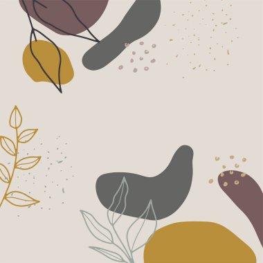 Metin için kopya alanı olan asgari moda tarzında soyut yaratıcı arkaplan vektörü - sosyal medya hikayeleri için tasarım şablonları - basit, şık ve minimal duvar kağıdı tasarımları