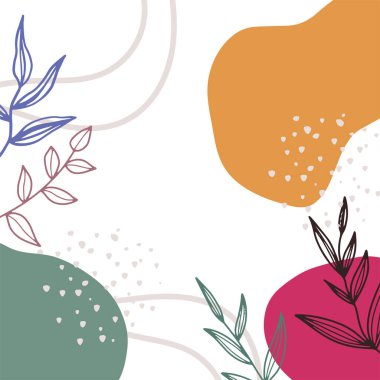 Metin için kopya alanı olan asgari moda tarzında soyut yaratıcı arkaplan vektörü - sosyal medya hikayeleri için tasarım şablonları - basit, şık ve minimal duvar kağıdı tasarımları