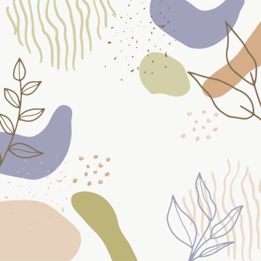 Bahar mevsimi kartviziti çizilmiş güzel çiçekler