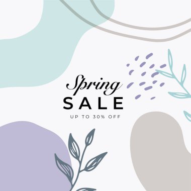 Sosyal medya afiş satış promosyonunu tasvir ediyor. Tamamen düzenlenebilir Instagram ve Facebook kare kare kare kare kare kare kare kare yapboz organik satış posteri. pembe kırmızı vektör arkaplanı