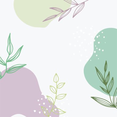 Sosyal ağlar için modaya uygun şablon ve gönderiler gül hatları, vektör illüstrasyonu. Sosyal medya için tasarım geçmişi. Kişisel günlük ya da dükkan için model