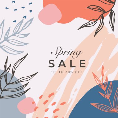 Merhaba bahar çiçeği çerçeve şablonu