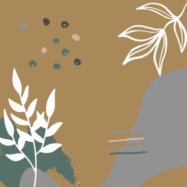 Metin için kopya alanı olan asgari moda tarzında soyut yaratıcı arkaplan vektörü - sosyal medya postası için tasarım şablonları - basit, şık ve minimal duvar kağıdı tasarımları