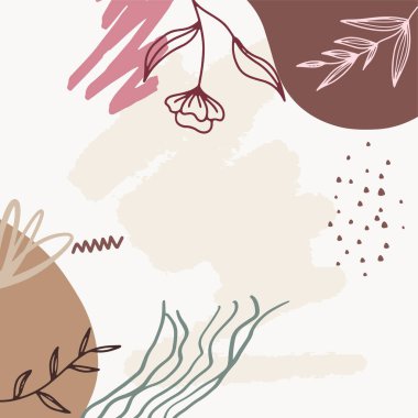 Kesilmiş kağıt, çiçek egzotik tropikal unsurlar, palmiye yaprakları ile trendy yaratıcı kartların Vektör koleksiyonu