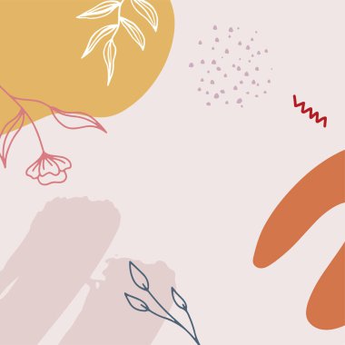 Kesilmiş kağıt, çiçek egzotik tropikal unsurlar, palmiye yaprakları ile trendy yaratıcı kartların Vektör koleksiyonu