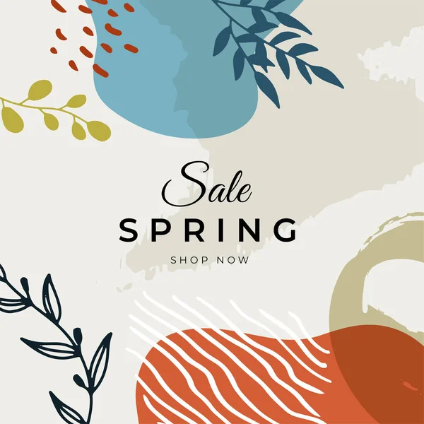Diseño Floral Primaveral Con Flores Blancas Hojas Verdes Eucaliptos Suculentas — Vector de stock