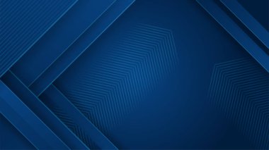 Soyut vektör poligonal koyu mavi arkaplan ve üçgen şekilli ızgara. Bilim teknolojisi, sosyal ağ, web bağlantısı kavramı.