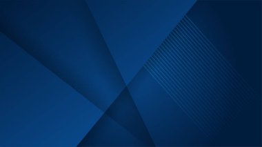 Soyut vektör poligonal koyu mavi arkaplan ve üçgen şekilli ızgara. Bilim teknolojisi, sosyal ağ, web bağlantısı kavramı.