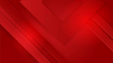 Kırmızı arka plan şekli ile. Vektör çizim tasarım