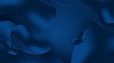 Vektör soyut, bilim, fütürist, enerji teknolojisi konsepti. Işık ışınlarının dijital görüntüsü, mavi ışık, hız ve hareket bulanıklığı olan çizgiler koyu mavi arkaplan üzerinde