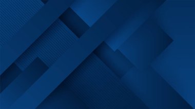 Soyut fütüristik molekülleri. Çizgiler ve teknoloji bağlantıları kavramı koyu mavi zemin üzerine