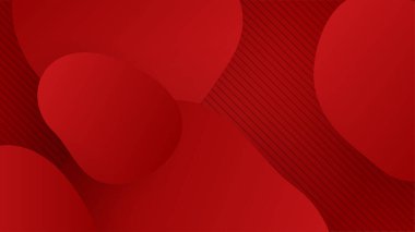 Sunum, afiş ve poster için modern teknoloji tasarımı kavramına sahip kırmızı soyut arkaplan