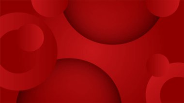 Sunum, afiş ve poster için modern teknoloji tasarımı kavramına sahip kırmızı soyut arkaplan