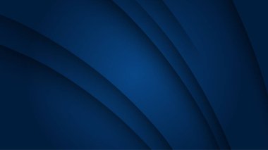 Mavi üçgen katman geometrik mavi ışık efekti ile koyu mavi arkaplan üzerinde metin için boşluk.