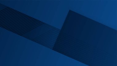 Soyut grafik elementlerle koyu mavi bir arkaplan. Teknoloji konsepti, ışık çizgileri tarzında yaratıcı illüstrasyon. Sunum, afiş, kapak, web, broşür, poster için