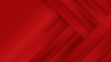 Geometrik şekilli soyut kırmızı arkaplan ve ortada beyaz boşluk