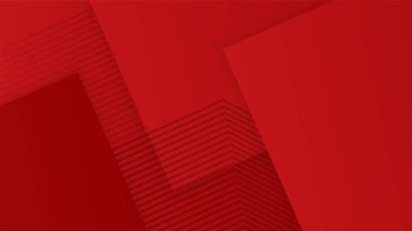 Sunum, afiş ve poster için modern teknoloji tasarımı kavramına sahip kırmızı soyut arkaplan