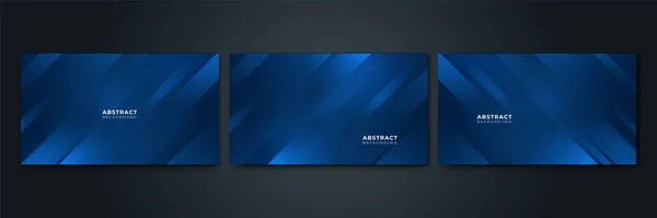 Abstrakt Vektor Poligonal Mörkblå Bakgrund Med Triangeln Form Rutnät Vetenskapsteknik — Stock vektor