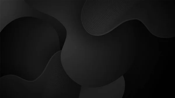 Černé Abstraktní Pozadí Temným Konceptem Vektorová Ilustrace — Stockový vektor