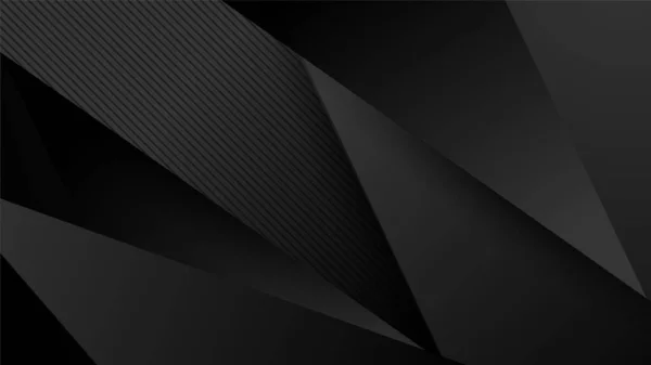 Fondo Abstracto Negro Con Líneas Diagonales Ilustración Vectorial — Vector de stock
